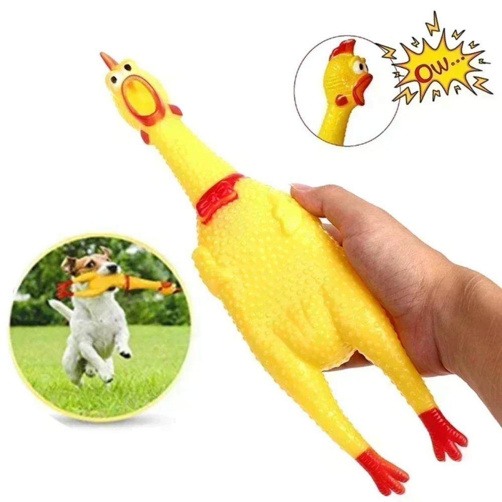 

Screaming Chicken Pet Dog Chew Toy Squeezing Sound Pets Dogs Accessories Dog Dental Chews Toys For Supplies Products Interactive