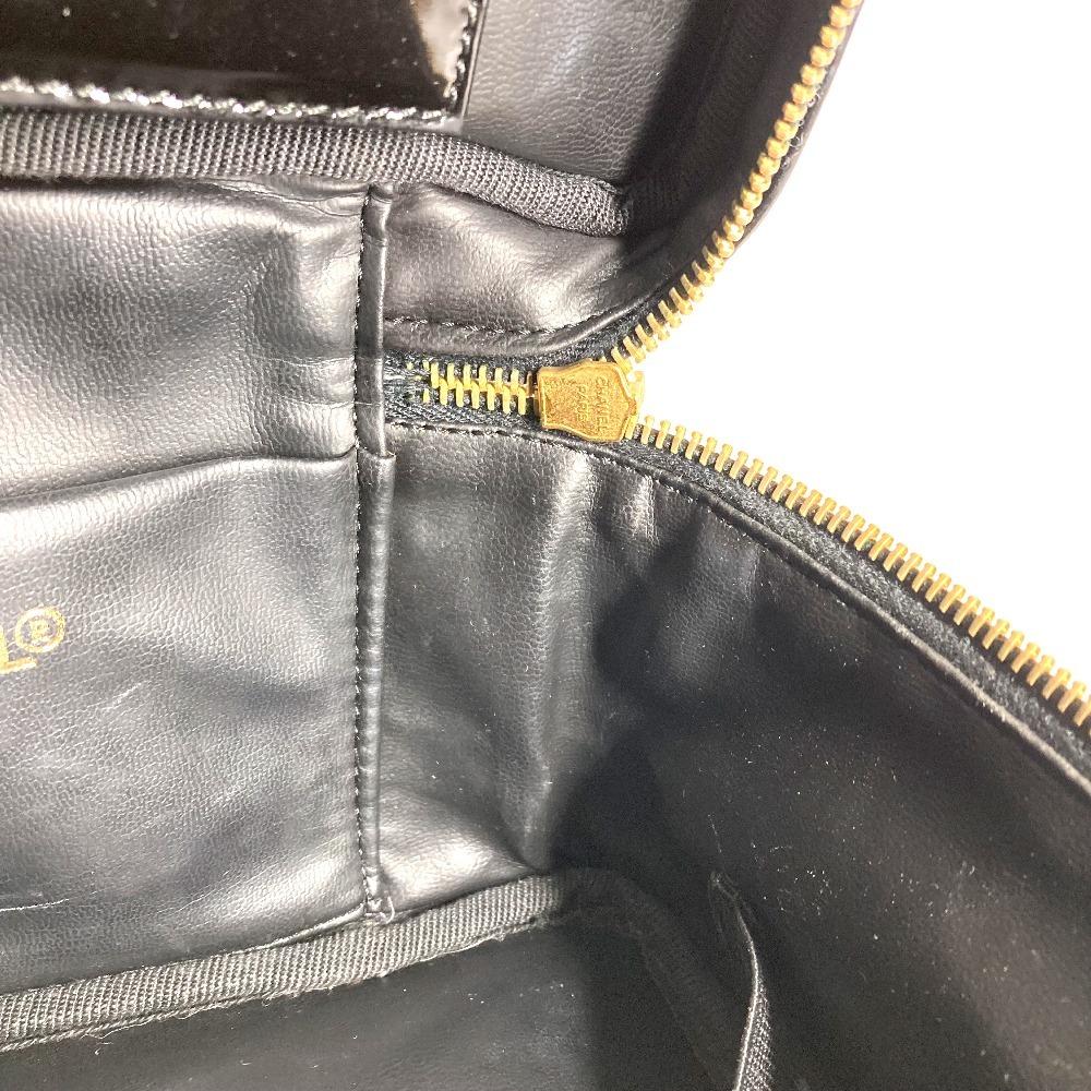 CHANEL With mirror CC logo Bag Vanity Bag Horizontal Cosmetics Pouch Hand Bag