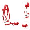 Adjustable Bridle with Rein Halter And Side Pull Reins, Leading Rope Headstall Gear