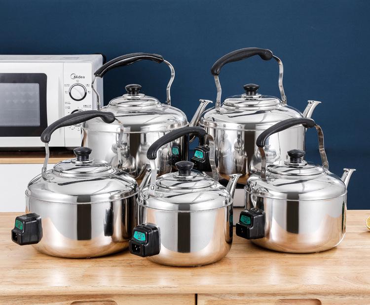 Електричний чайник з нержавіючої сталі великої місткості - Швидке закипання для комерційного та домашнього використання