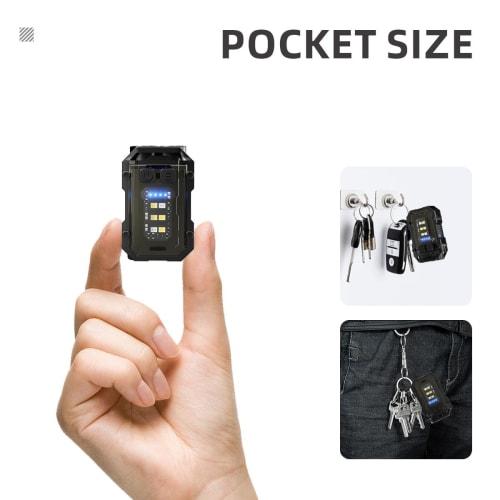 Warsun SQ10 Ultra-kompaktní dobíjecí EDC svítilna | 300 lumenů Mini LED světlo s kapesní sponou a magnetem, lehký a voděodolný design,