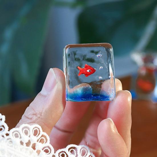 Yousheng Desktop Ornament Ocean Themed Whale Shape High Borosilicate Glass Decorative Figurine Home Office Decoration