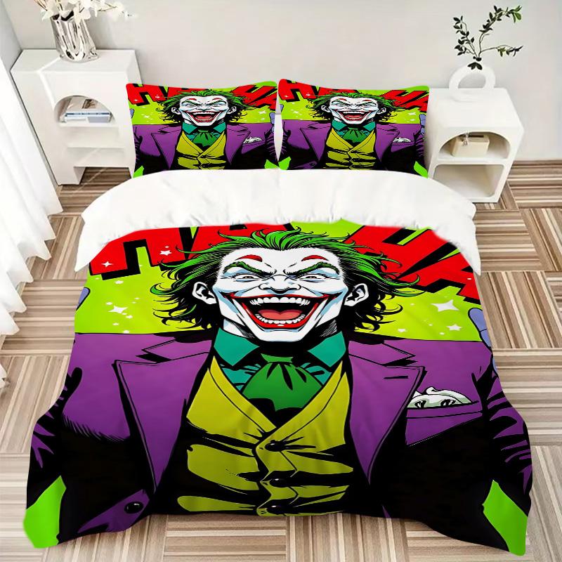 Joker'S Mania Print 3Pcs Bedding Setduvet Cover With 2 Bedropillowcase Home Birthday Gift