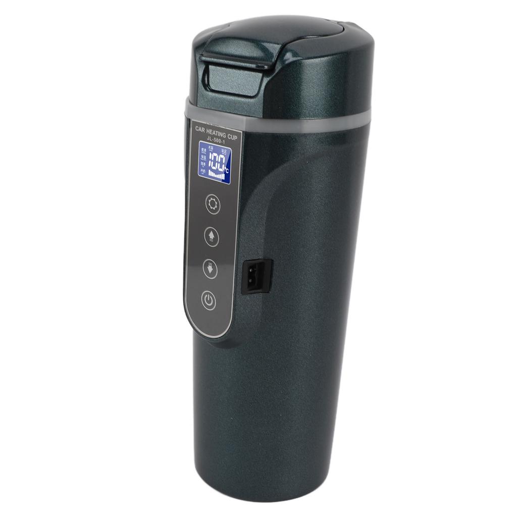 500ml Intelligent Screen Display Car Electric Kettle Car Electric Hot Water Mug Portable Car