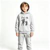 Fashion Motorcycle Rider Letters Dad and Me Print Kids Pullovers Pants 2-piece Set Street Casual Fashion Hoodies Vintage Boy's Girl Clothes
