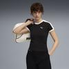 Puma T7 Rundhals Atmungsaktiv Mode Vielseitig Kurzarm Reguläres T-Shirt Damen Oberteile 635876-01