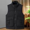Plus Size L-8XL Fashion Warm Vest Man Winter Waterproof Sleeveless Jackets Casual Thick Men's Coat