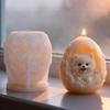 Eggs Shape Dog Embossed Silicone Molds Heat Resistant Food Grade Silicone for Epoxy Resin Making Candle Soap Chocolate