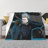 Vergil uit de Devil May Cry Serie Deken Zachte Flanellen Plaid Dekbed voor Bed Woonkamer Picknick Reizen Huis Bank