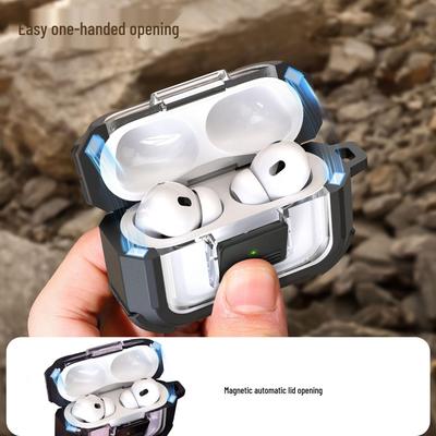 Funda Protectora para AirPods Pro 3 y 2 - Carcasa para Auriculares Bluetooth de Apple, Tapa abatible, Anticaídas, Compatibilidad de 4ª Generación