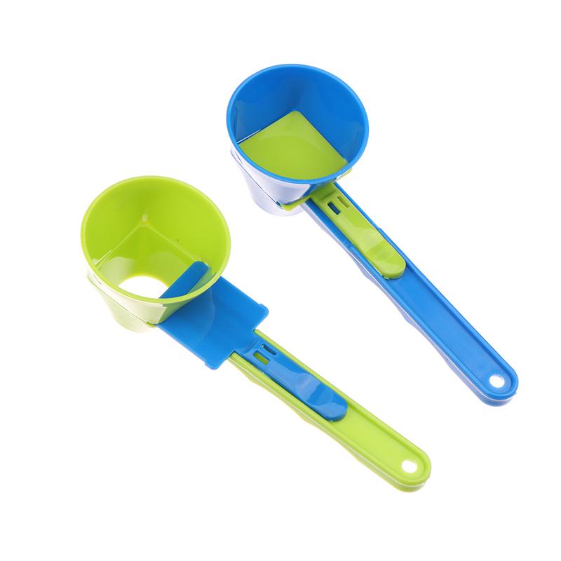 Mätskedstratt med längre handtag Pulverskopa för vattenflaska Vattenflaska Skopa Tratt Trattskopa Exakt