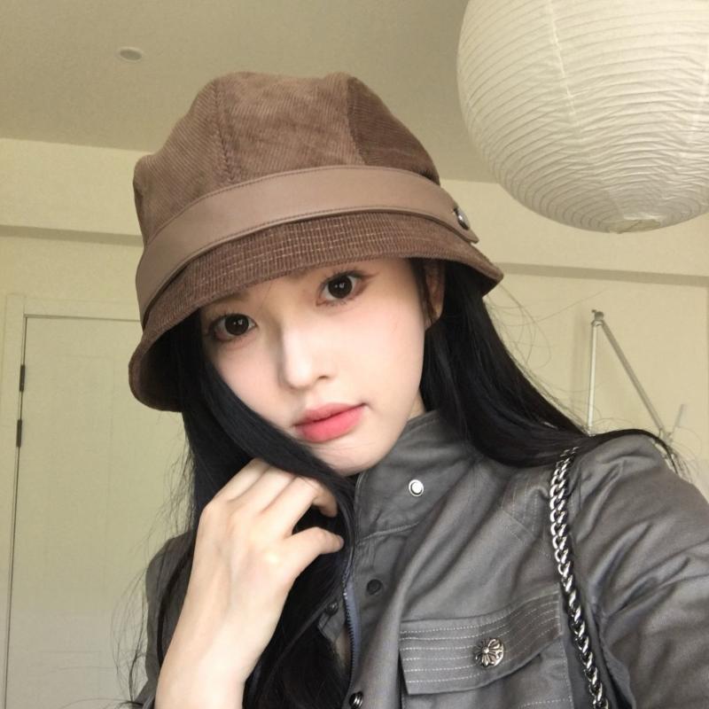 Versatile Winter Autumn Corduroy Bucket Hats For Women Fisherman Cap Foldable Wide Brim Sun Adjustable Bucket Hats