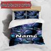 3pcs Duvet Cover Set (1*Duvet Cover + 2*Pillowcase, Without Core), Custom Name Avatar Pattern Bedding Set, Home Bedroom Decor Gift