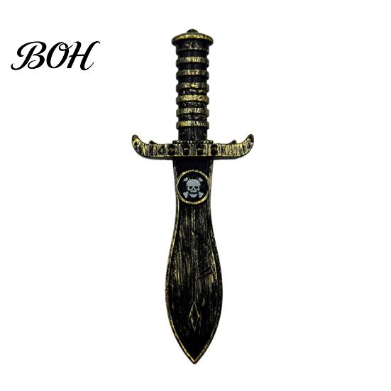 Lightweight Safe Toy Halloween Plastic Fake Knife, Retro Pirate Weapon Prop, Simulation Texture Prop Cosplay Costume for Party, Stage Performance