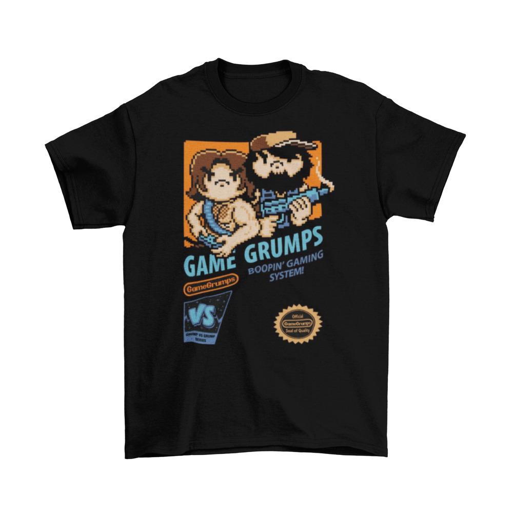 Game Grumps Grump Fun NES T-Shirt Unisex Cotton Funny Video Game New 2XL