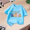 Girl T Shirt Top 2-13Y Loose-fit Casual O-Neck Short-sleeve Boys T Shirt Fashion Print Short-Sleeved