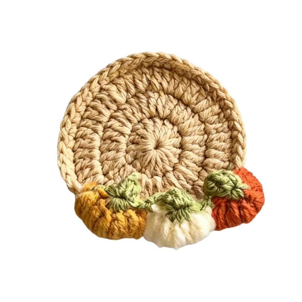 Handmade Crochet Craft Crochet Animal Coaster Heat Insulation Coffee Pad  Home Kitchen Table Decor
