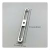 Aluminum Alloy Door Lock Plate, resilient, abrasionresistant, Universal Guide Silver 17.5x2.1cm