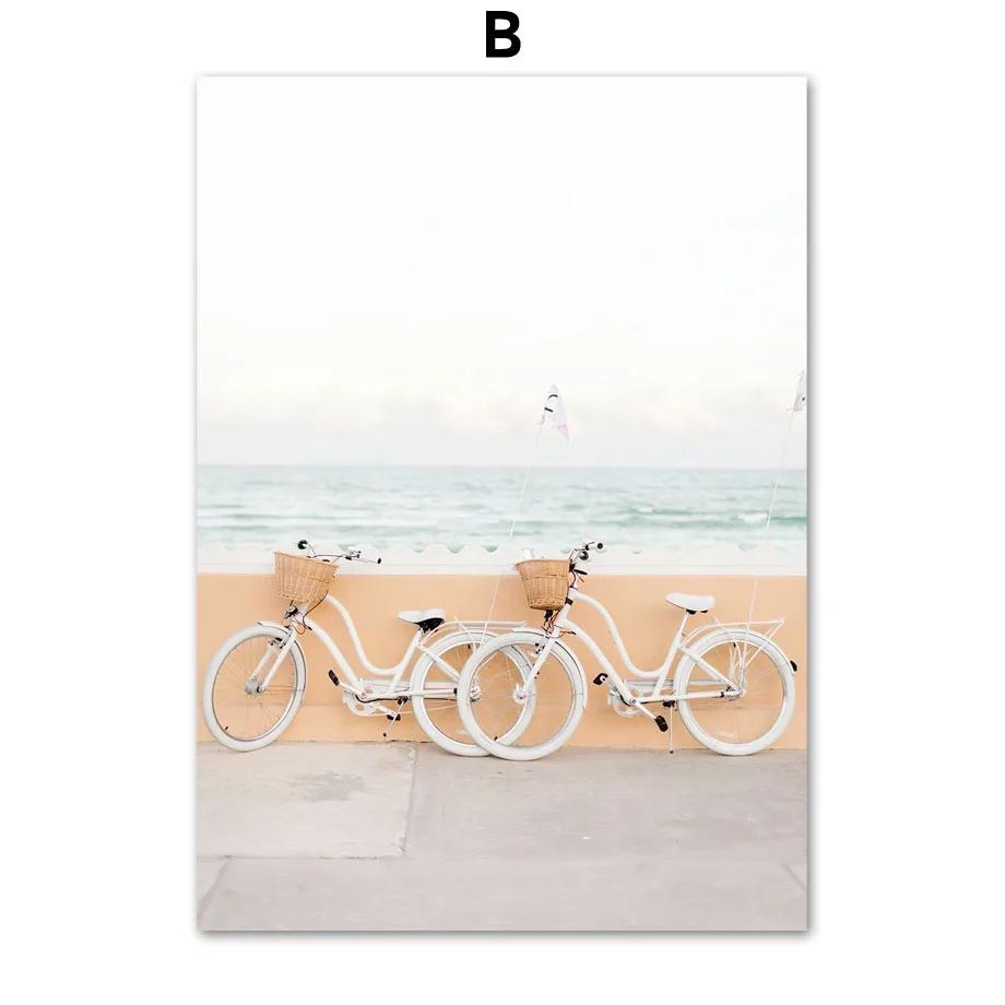 

Доска для серфинга Желтый пляж Море Настенная живопись Холст Картина Кокосовая пальма NordicPosters и принты Настенные картины для декора гостиной 21x30cm No Framed