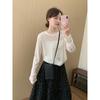 Micro-transparent Sun Protection Blouse for Women Spring and Summer Thin Versatile Loose and Slim T-shirt Top