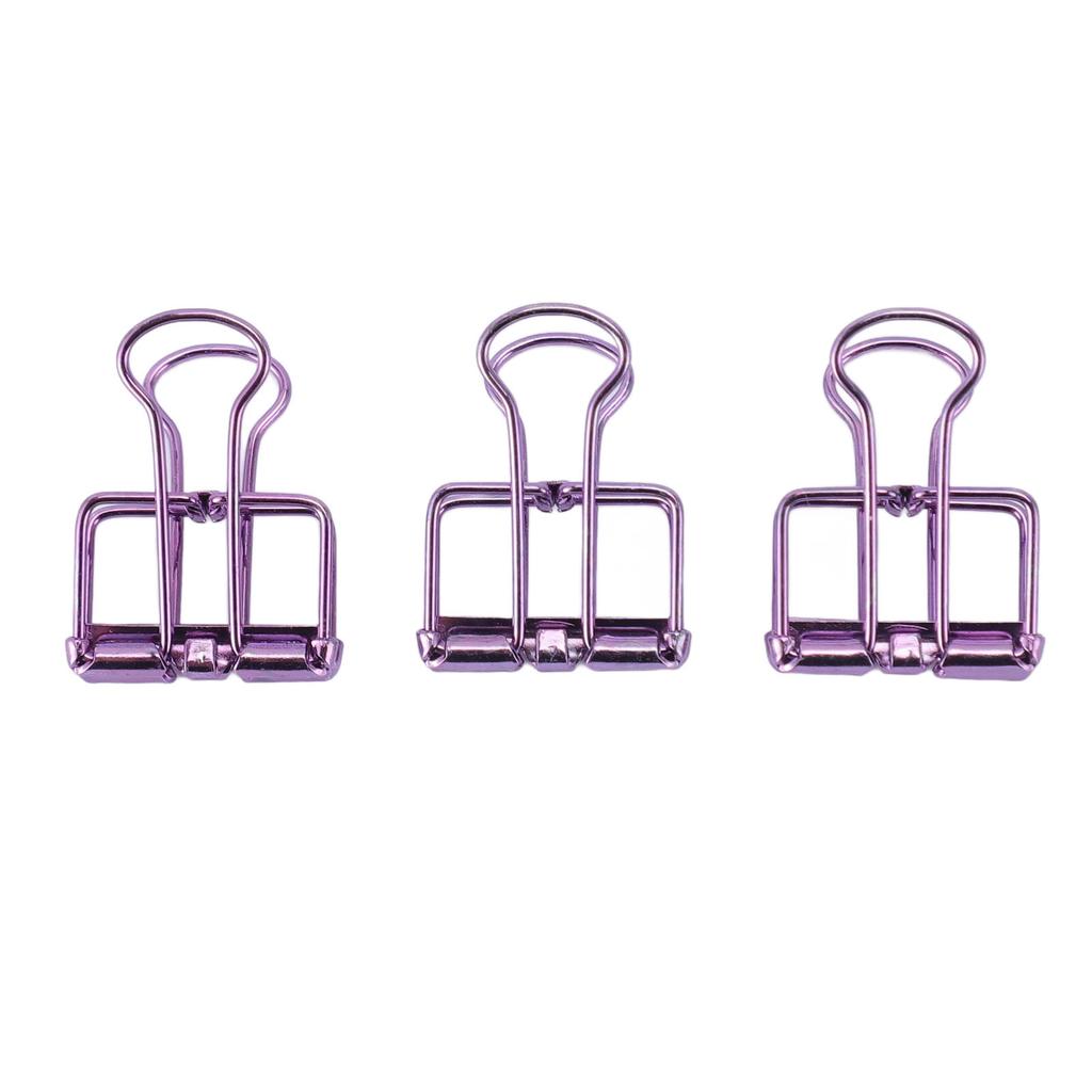 30pcs Wire  Clips Metal Plating Stainless Steel Paper Clamps for Document Scrapbook Receipts P