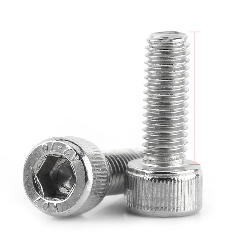 304 Stainless Steel Hex Socket Hd Thrd Screws Fastener (M5*10)