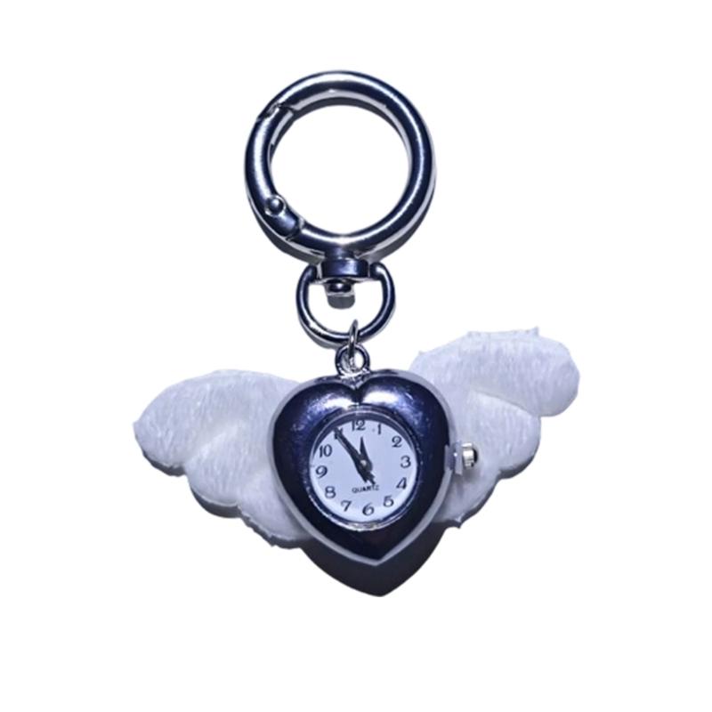 Элегантный сплав Часы Ангельское Крыло Кулон Для Чехла Телефона и Брелка Стильный Аксессуар Украшение Сумки 1