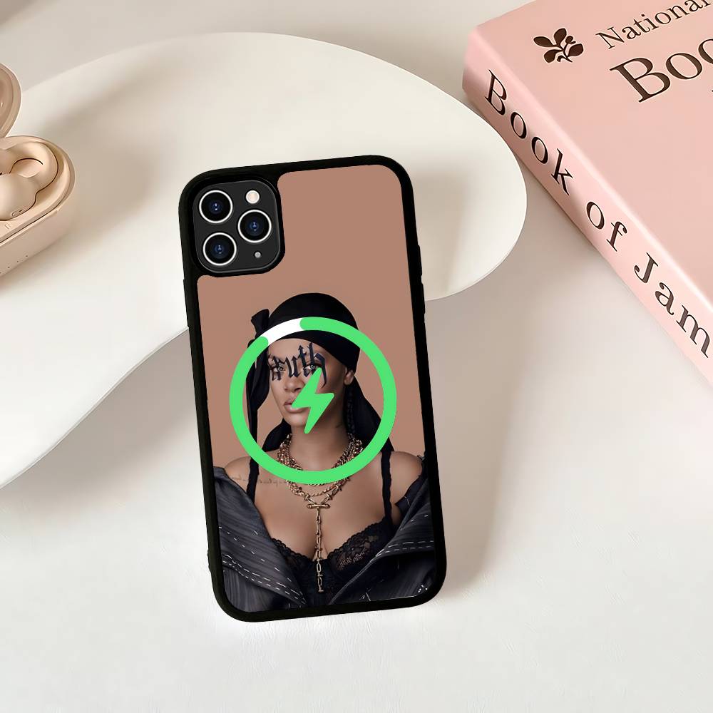 

Rihanna For Magsafe Magnetic Wireless Phone Case For IPhone 11 12 13 14 15 16 17 Pro Max Plus Cover iPhone 17