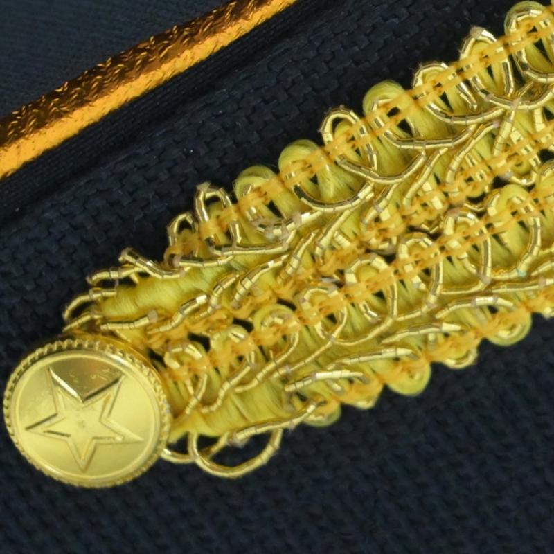 Pălărie Poliție Stil Militar cu Detaliu Stea Aurie Poliester Practic Confortabil Pălărie Cosplay Pentru Costum Rol