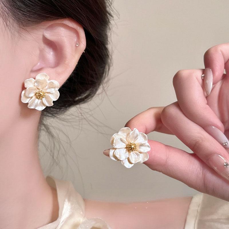 Elegante Harz Fee Blume Stud Ohrringe Für Frauen Süße Einfache Blume Ohrringe Mode Koreanische Hochzeit Romantische Schmuck Geschenke