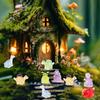 30Pcs Luminous Mini Resin Dinosaurs - 6 Styles, Glow In The Dark Miniature Animals For Micro Dollhouse, Aquarium Decorations