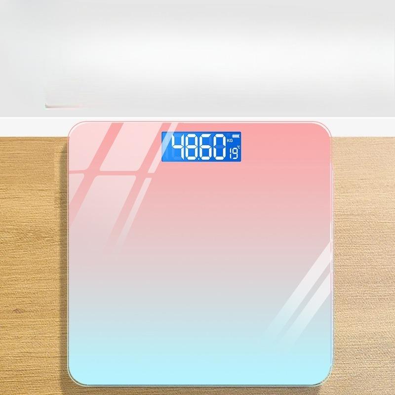 Hidden Screen Digital Body Scale Aurora Gradient Smart Bluetooth Body Fat Scale Adult Weight Monitor