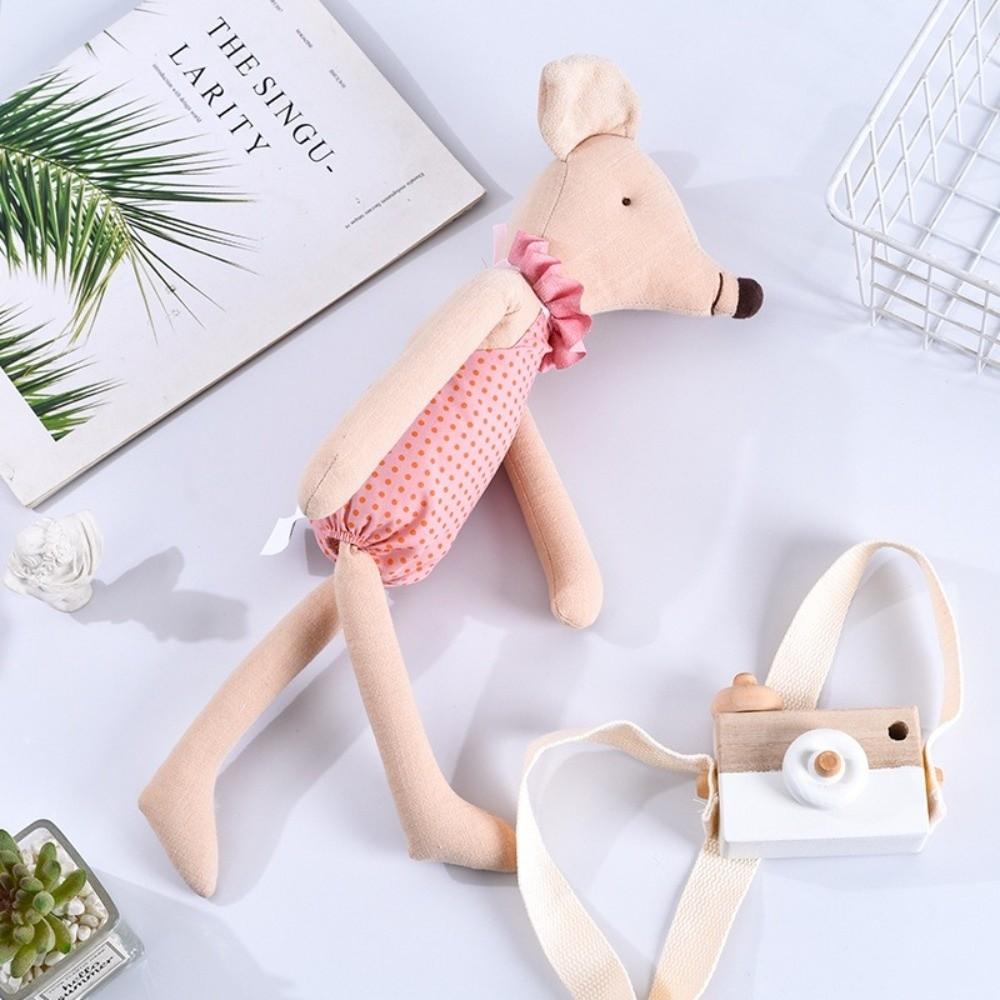 Cotton Fabric Little Mouse Rat Toy With Clown Clothes Stuffed Animal Toy  Gift