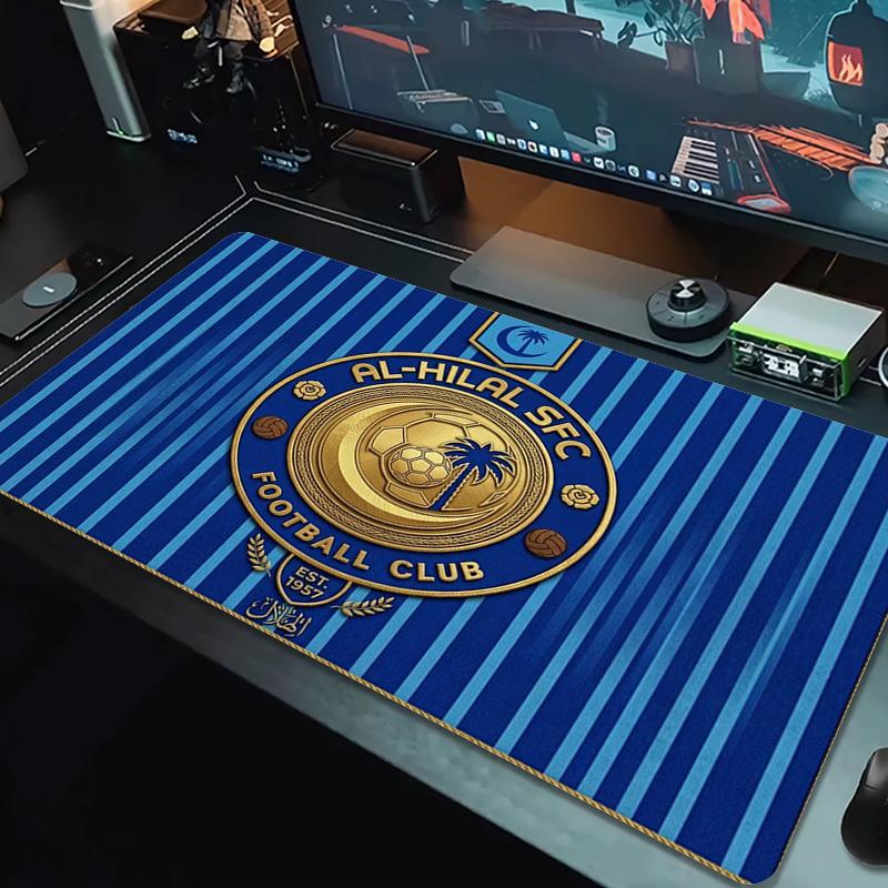 Al-Hilal SFC Color Mouse Pad Large Gaming Table Cushion Non-slip Laptop Tablet Big Mousepad XXL Mat Mini PC Playmat With Lock Edge