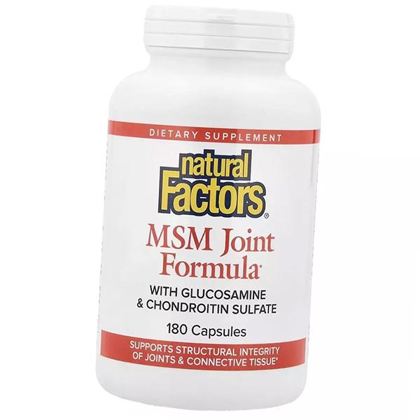 Glucosamine Chondroitin MSM, MSM Joint Formula, Natural Factors  180caps (03406003)