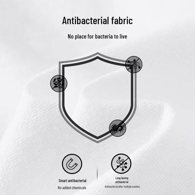 Navigare Men's 100% Cotton Antibacterial Stand Collar Shirt