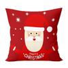 Christmas Pillow Super Soft Printed Christmas Santa Claus Cushion Festive Square Waist Pillow Case