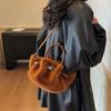 Neue Damen Plüsch Eimer Tasche - Herbst/Winter Strukturierte Schulter & Crossbody Tasche