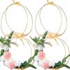 Metal Garland Wood Base Wedding Party Table Ornaments Diy Decoration Wreath