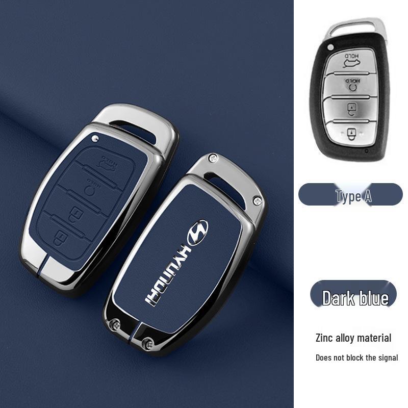 Key Cover Compatible with Beijing Hyundai Ix35, Elantra, Festa, Verna, Ix25, Santa Fe - Premium Men's Bag Case