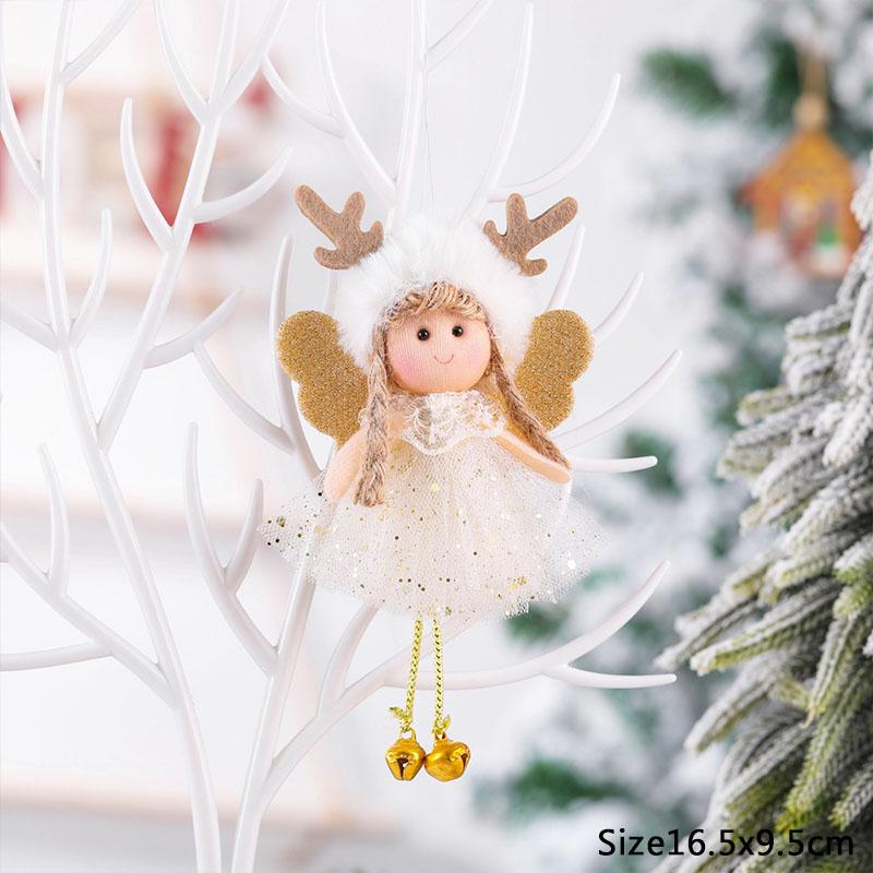 New Year 2025 Christmas Elf Doll Ornaments Xmas Tree Hanging Pendant Navidad 2025 Santa Kids Gift Christmas Home Decoration