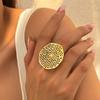 Ingemark 18 Styles Vintage Punk Petal Flowers Rings for Women 2026 Trend Goth Geometric Adjustable Rings New Year Party Jewelry