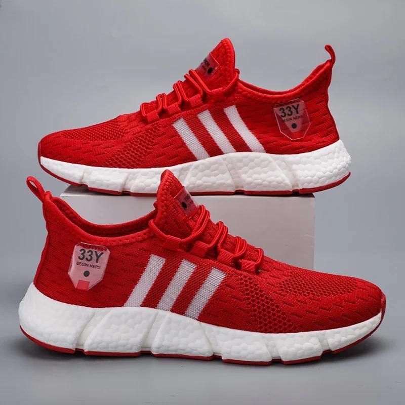 Men Running Shoes Breathable Mesh Sports Shoes Women Brand Sneakers Lightweight Casual Tennis Shoes Luxury Male Tenis Masculino