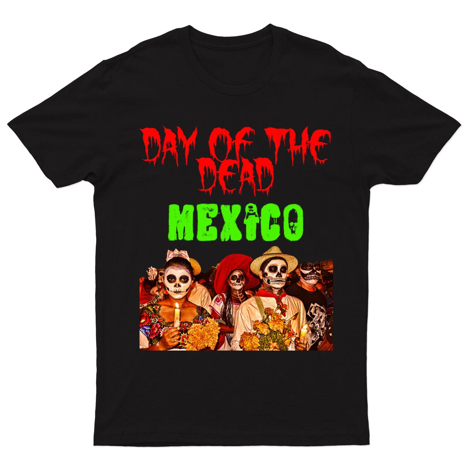 Day Of The Dead Mexican T shirt Sugar Skull dia de los muertos Gothic #V#DD111 XL