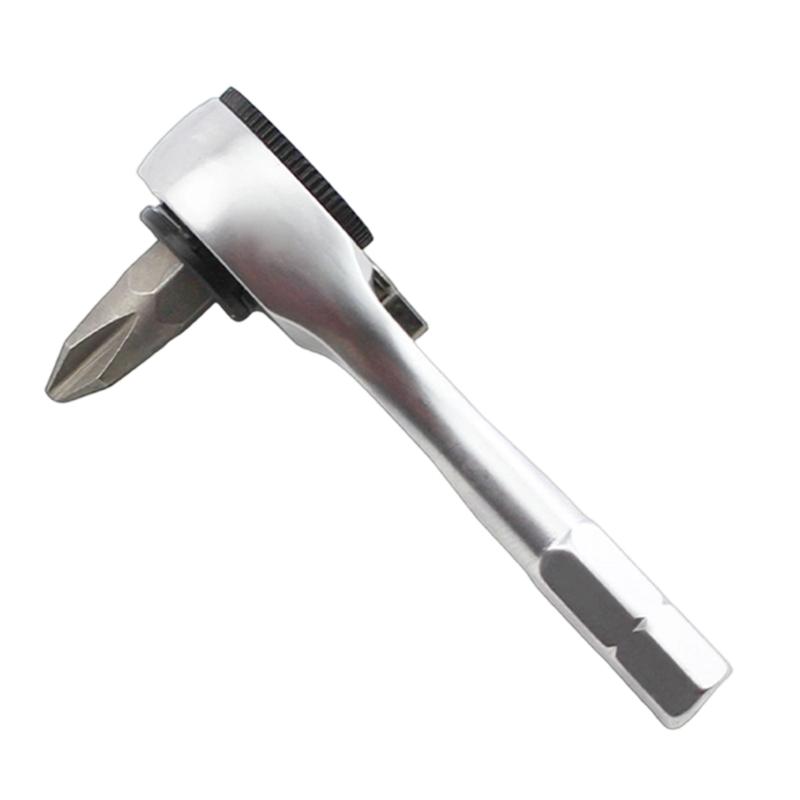 Mini Ratchet Drill Socket Small Repair Installation Tool for Daily Maintenance Bike Short Handle Reversible 72 Tooth