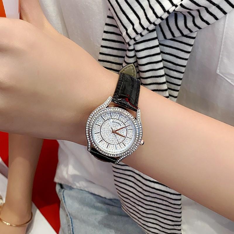 Diamond Watch Women'S Personality Fashion Gypsy Watch Femininity Small Dial Wind Leather Strap