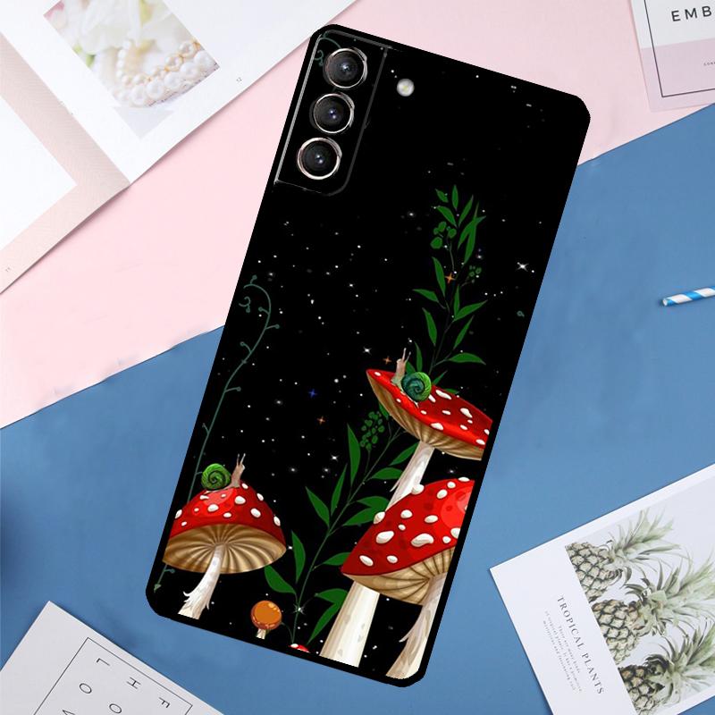 

Mushroom Moon Shroom Farmer Case For Samsung Galaxy S25 Ultra S21 S22 S23 S24 Ultra S9 S10 Plus S20 FE S25 FE Back Cover Galaxy S9 Plus