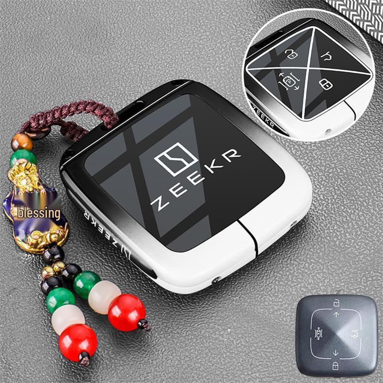 Custodia Bluetooth Intelligente per Chiave Zeekr: Compatibile con 001, 007, 009, Zeekr X Nuovo Modello NFC Guscio Maschile Fibbia