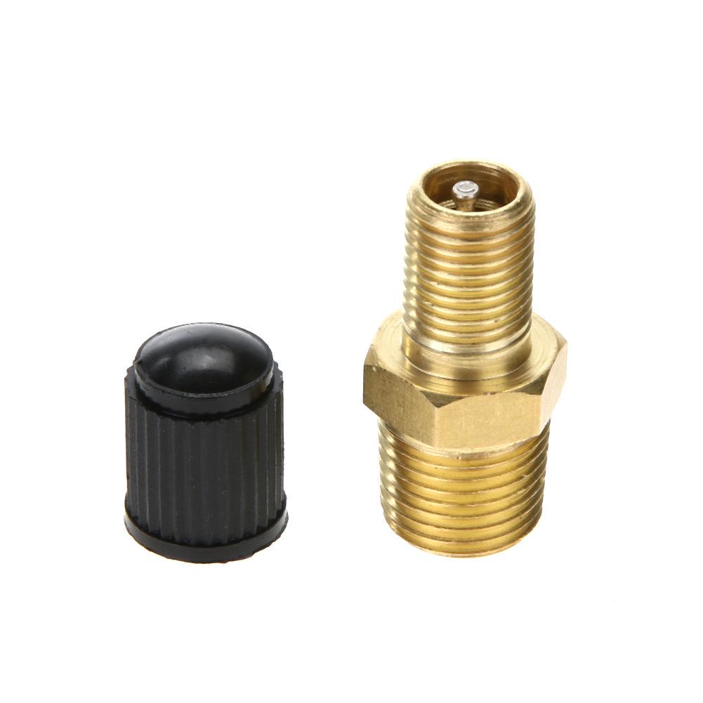 2Pcs 1/4 1/8 Inch Npt Mpt Brass Tire Tire Air Compressor Fuel Tank Filling Valve For Dunlop Valve Car Styling Auto Parts