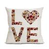 Home Furnishings New Couple Valentine's Day Love Pillow Cushion Lumbar Backrest Sofa Cushion